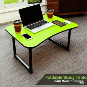 Portable Foldable Study Table with Cup Holder | Bed & Laptop Table for Students |
